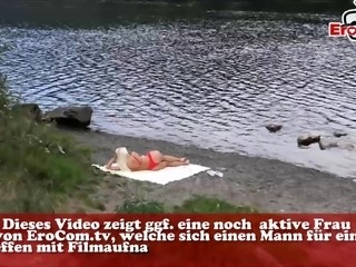 german skinny blonde teen outdoor sextape with small tits