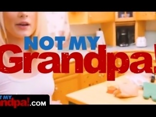 Not My Grandpa - Adorable Princess Pleasuring Old Cock With Her Tight Little...