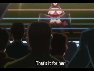 Busty hentai hottie is dominated by perverted showmen