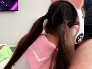 Cute camgirl with wonderful ass gets pumped full of cock