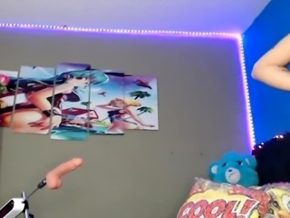 Stacked brunette goes solo toys and masturbation
