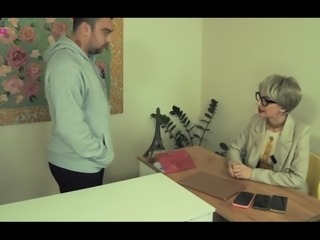 Cute Russian MILF got her every holes fucked in the office