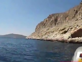 Outdoor Boat Sex with Amateur Couple