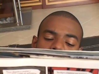 Honey skinned ebony deepthroats black dick before hard fuck