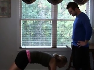 Blonde Amateur Yoga Session