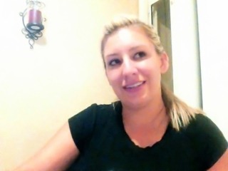 Horny big boobed fat chubby busty blonde