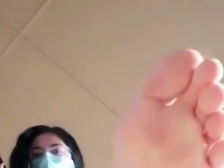 Exotic brunette hardcore foot fetish fuck