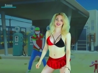 Busty blonde babe stuffed by big cock