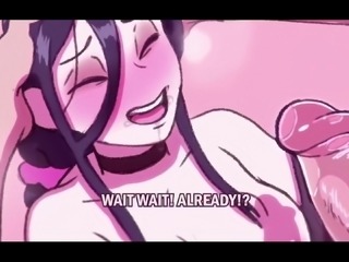 Hot anime girl stuffed massive cock in kinky cartoon bedroom sex