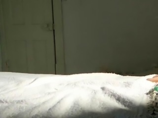 Slutty amateur teen GF jerking dick