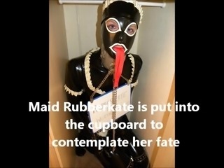 Rubber maid is put in the naughty cupboard