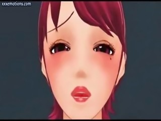 Animated redhead having anal sex