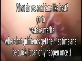 Busty GF assfingered so it is prepared for first time anal