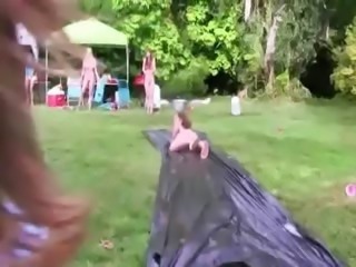 Young horny couple sex in outdoor