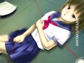 3D hentai schoolgirl gets mouth fucked