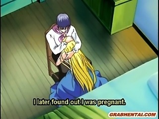 Busty hentai hot fucking by her master