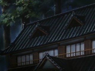 Japanese hentai cutie threesome fucked in the forest