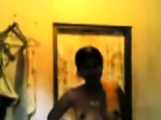 Amateur Indian MILF Doing A Striptease