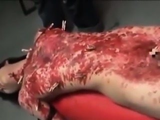 Asian Slave Gets Her Body Covered In Wax