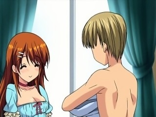 Cute hentai brunette gets fondled and fucked