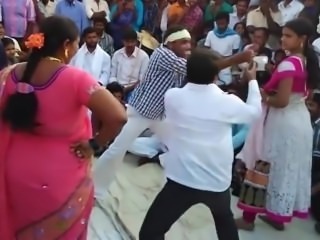Indian BBW dance and lift carry small man