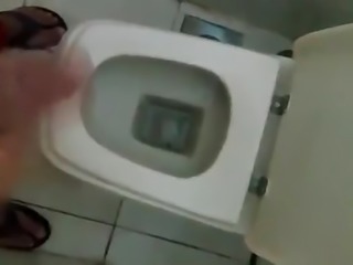 Egyptian Wanks and Cums in Cairo Toilet