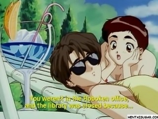 Hentai lezzy gets her wet pussy licked