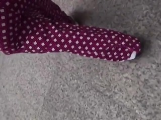 Big booty gilf in pink and white jumpsuit 2