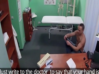 Male patient fucks blonde nurse in hospital