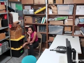Esperanza del Horno bent over a desk for a fellow's stiff prick