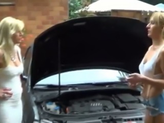 My hot German GF is an awesome car mechanic and she loves sucking dick