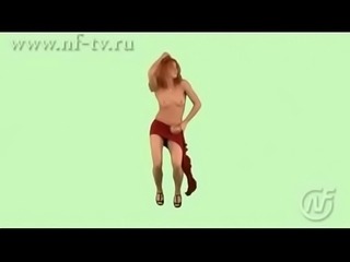 Russian naked news girl sexy dance striptease