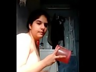 Desi chubby teen playing with herself while having a bath