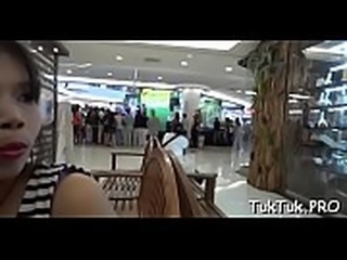 Active asian playgirl gives a stranger an unforgettable irrumation