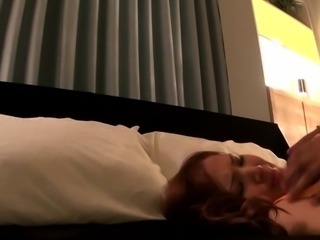 Curious japanese girlfriend explores her boyfriend's ramrod