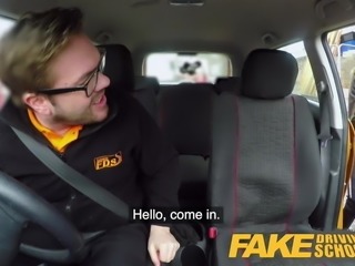 Fake Driving School Big tits learner ends lesson with anal