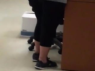 Thick Booty Mature in the office