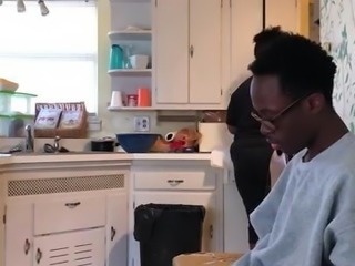 Dick flash aunt while she cooks