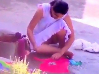 Beautiful Bangalore girl in pink panty