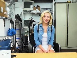 Hot blonde gets banged rough and hard