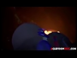 Big tits 3D babes giving blowjobs and fucking hard