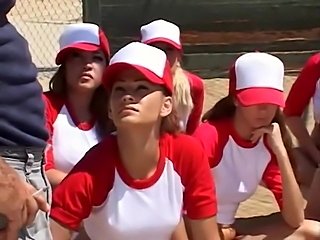 Hot sporty latina bitches get banged by huge dong