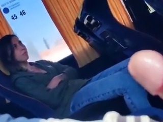Stranger teen catching me and suck dick in bus